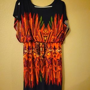 Vibrant colored dress